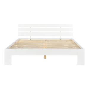 Cadre de Lit Nivala en bois de pin Blanc - Largeur : 144 cm