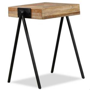 Beistelltisch 245408 Metall - Massivholz - Holzart/Dekor - 40 x 60 x 49 cm