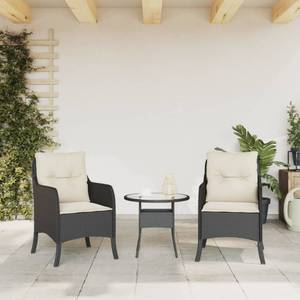 Gartenstühle 2er Set D7779 Weiß - Rattan - 67 x 86 x 59 cm