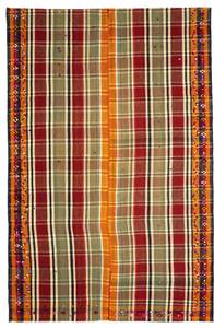 Teppich Jajim XXVI Orange - Textil - 166 x 1 x 261 cm