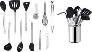 Küchenhelfer-Set EW-KS-1203 12-tlg Silber - Anzahl Teile im Set: 12