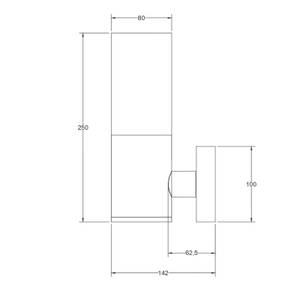 Willis Applique murale d'extérieur 8 x 15 cm