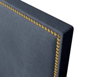 Boxspringbett BLISSFUL Taschenfederkern Grau - Holzwerkstoff - Massivholz - Textil - 120 x 120 x 211 cm