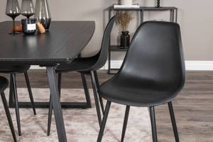 Essgruppe Inca 16 Schwarz - Massivholz - 85 x 75 x 160 cm