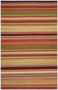Teppich Dalat Striped Kilim Rot - Maße: 76 x 121 cm