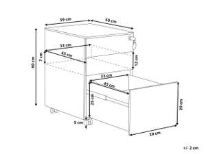 Armoire de bureau CAMI Gris - Gris lumineux