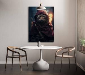 Leinwandbild Mystic Cat 100 x 150 cm