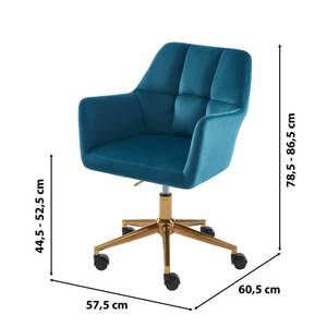 Fauteuil de bureau MONACO Bleu