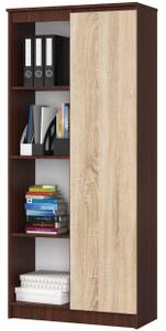 Mehrzweckschrank R80 1T 4R CLP Eiche Sonoma Dekor - Wenge Dekor