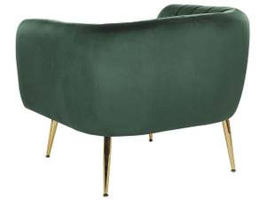 Fauteuil LACONIA Vert foncé - Doré - Vert