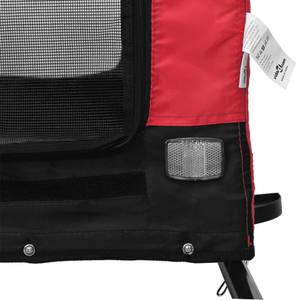 Remorque vélo pour chien 3028683-2 Noir - Rouge - 53 x 53 x 124 cm