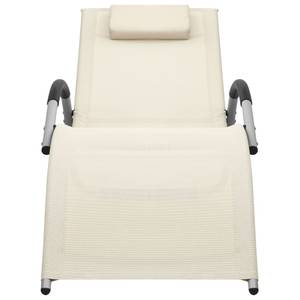 Chaise longue (lot de 2) 3008892-2 Blanc crème - Nombre de pièces dans le lot : 2