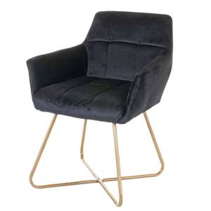 Chaise de salle à manger F37 Noir - Textile - 60 x 79 x 58 cm