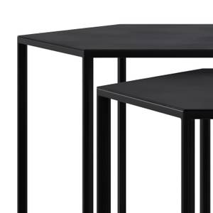 Table basse Eclipse Noir - Métal - 55 x 40 x 48 cm