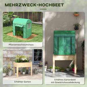 Hochbeet 84H-022V00GN Massivholz - 60 x 165 x 86 cm