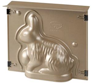 Dr. Oetker Vollbackform Hase-Backform Gelb - Metall - 23 x 20 x 7 cm