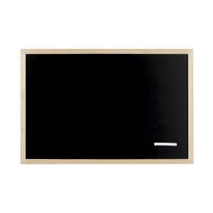 Tableau noir Noir - Bois massif - 40 x 60 x 2 cm