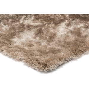 Tapis shaggy doux et coloré GOSSIP Beige - 160 x 230 cm