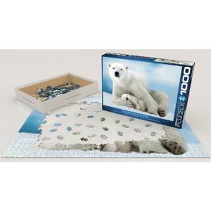 Puzzle Eisbär  Baby 1000 Teile Papier - 26 x 6 x 36 cm