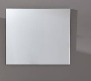 Miroir LineGD Blanc - En partie en bois massif - 80 x 70 x 2 cm
