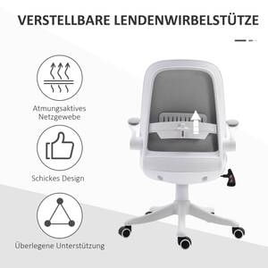 Bürostuhl mit Wippfunktion 921-330GY Grau - Textil - 60 x 104 x 63 cm