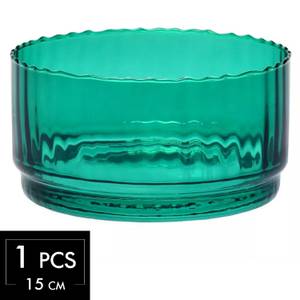 Krosno Synergy Glasschüssel Türkis - Glas - 15 x 8 x 15 cm
