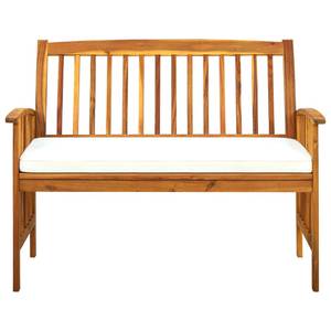 Banc de jardin Blanc crème - 119 x 119 cm