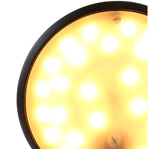 Applique Murale LED Zenith Fer / Plexiglas - 1 ampoule - Noir