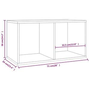 Boîte de rangement pour lp 298503 Noir