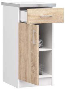 Küchenschrank LIMA 40 1T 1S Braun - Weiß - Holzwerkstoff - 40 x 82 x 45 cm