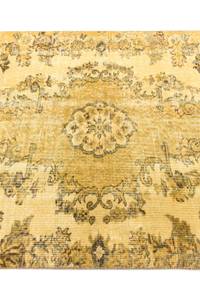 Tapis Ultra Vintage DCCLXXXIII Jaune - Textile - 124 x 1 x 226 cm