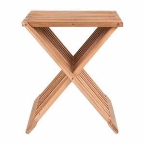 Hocker ERTO Holz teilmassiv - 40 x 45 x 35 cm