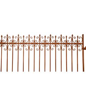 Massives Gartentor aus Eisen 400cm Braun - Metall - 8 x 272 x 400 cm