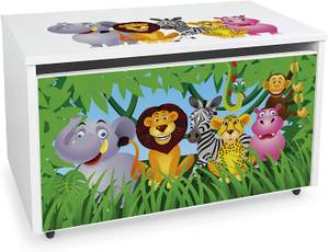 Coffre à jouets XXL  Jungle Bois manufacturé - 40 x 46 x 71 cm