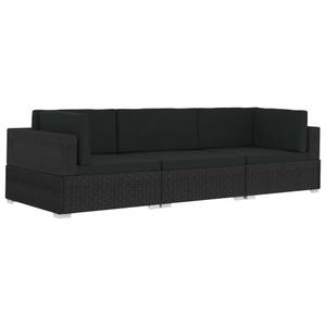 Garten-Sofagarnitur (3-teilig) 3000474-1 Schwarz