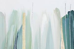 Acrylbild handgemalt Melodie der Natur Grün - Massivholz - Textil - 60 x 60 x 4 cm