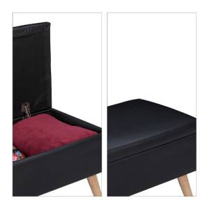 Banquette de rangement Noir - Marron clair