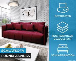 Sofa ASVIL 3-Sitze Monolith 59 Rot