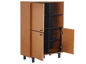 Sideboard PARAMOUNT Schwarz - Braun - Holzwerkstoff - 96 x 135 x 40 cm