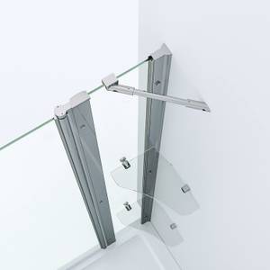 Duschabtrennung Duschwand Glas Walk in Breite: 85 cm