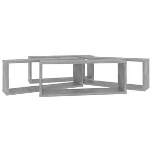 Wandregal-Set 4-teilig Beton Dekor - 60 x 23 cm - Anzahl Teile im Set: 4