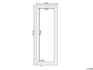 Miroir AURILLAC Doré - Matière plastique - 51 x 141 x 4 cm