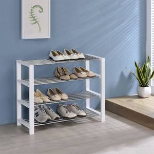 Etagère à chaussures ARINA Blanc - Hauteur : 64 cm