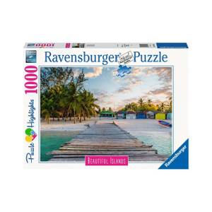 Puzzle Karibikinsel Papier - 28 x 6 x 38 cm