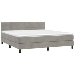 Boxspringbett 3017268-12 Hellgrau - Breite: 160 cm