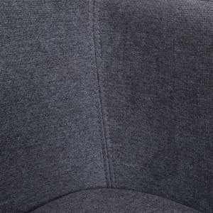Sitzbank L13 Schwarz - Grau - Metall - Textil - 133 x 77 x 56 cm