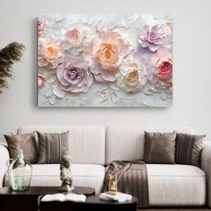 Bild Gemälde Rosa VIII 120 x 80 cm