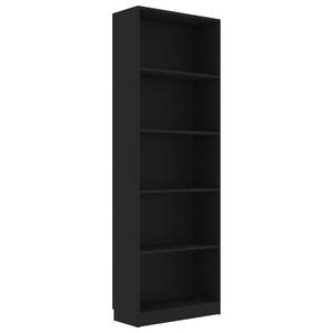 Bücherregal 3016500-1 Schwarz - 60 x 175 cm