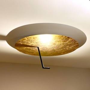 LED-Deckenlampe Hook Gold - 60 x 60 cm