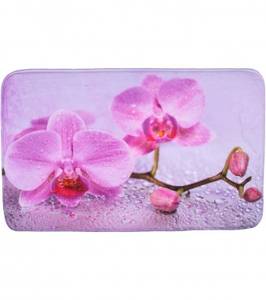 Badteppich Blooming 50 x 80 cm Pink - Textil - 50 x 2 x 80 cm